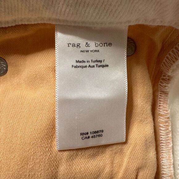 Rag & Bone Peyton Mid-rise Bootcut Jeans 25 Optic White - Picture 11 of 11